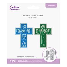 Crafter's Companion Nativity Cross Metal Die Set