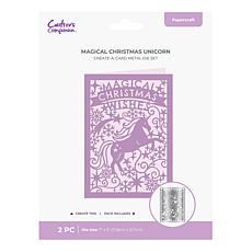 Crafter's Companion Non-Traditional Create-a-Card Unicorn Die Set