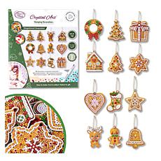 Crystal Art® Gingerbread Keepsakes Hanging Decorations - Set of 12