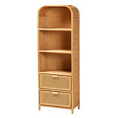 Curacao Rattan Bookcase 23.2" W x 13.8" D x 67.7" H