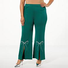 Curations X Debbie Embellished Slit Pant