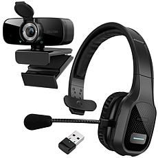 Delton 20X Pro Wireless Computer Headset and Webcam Bundle