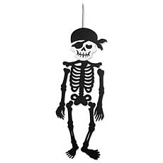 Design Imports Hanging Foam Pirate Skeleton