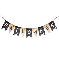 Design Imports "Happy Halloween" Burlap Banner