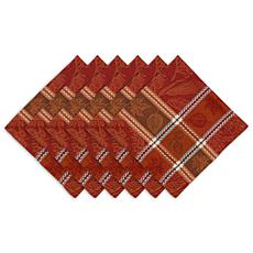 Design Imports Harvest Botanical Jacquard Napkins Set of 6