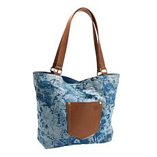 DG2 by Diane Gilman Animal-Printed Denim Tote