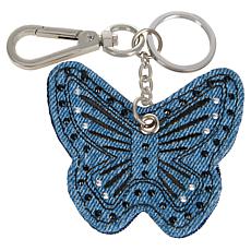 DG2 by Diane Gilman Embellished Denim Keychain