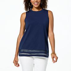 DG2 by Diane Gilman From the Vault Crochet Insert Knit Tank