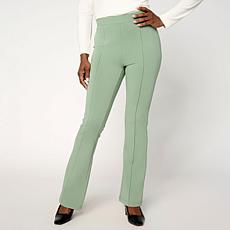DG2 by Diane Gilman Knit Flex Pull-On Pintuck Bootcut Pant