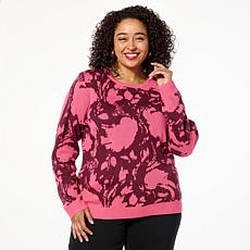 DG2 by
Diane Gilman Lux Touch Engineered Jacquard Sweater