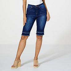 DG2 by Diane Gilman New Classic Stretch Denim Bermuda Short