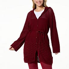DG2 Naturals Organic Cotton Crocheted Hoodie