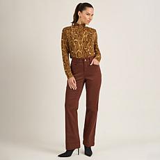 DG2 Virtual Stretch Angled Pocket Trouser Jean - Cocoa or Forest