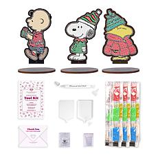 Diamond Art Club Peanuts Sparkle Pals Kit - Woodstock, Charlie, Snoopy