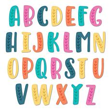 Diamond Press Foliage Alphabet Die Kit