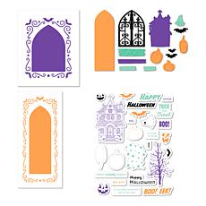 Diamond Press Halloween Arches Stamp, Die and Stencil Kit