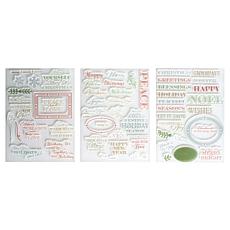 Diamond Press Holiday Inside, Outside and Back Set of 61 Stamps