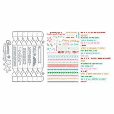Diamond Press Holiday Party Crackers Stamp & Die Kit