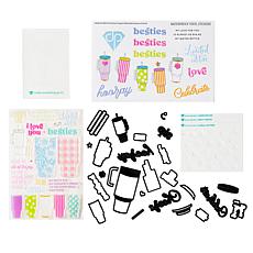 Diamond Press Water Bottle Stamp, Die and Stencil Kit