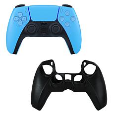 DualSense Controller in Blue with Silicone Sleeve