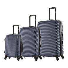 DUKAP Adly 3-Piece Lightweight Hardside Spinner Luggage Set
