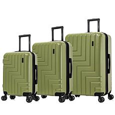 DUKAP Zahav 3-Piece Lightweight Hardside Spinner Luggage Set