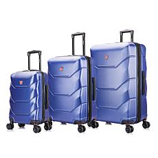 DUKAP Zonix 3-Piece Hardside Expandable Spinner Luggage Set