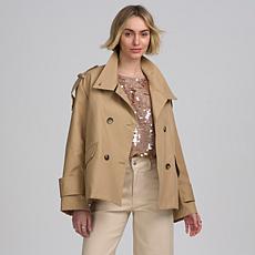 Elle Get the Look Cropped Trench Jacket