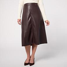 Elle Live Get the Look Pull-On Faux Leather Skirt