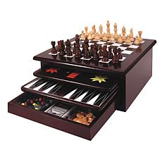 Etna Toys Wooden 15-in-1 Game Center