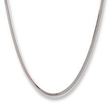 Fiorenza Jewelry Flat Snake Chain Magnetic Clasp 20" Necklace
