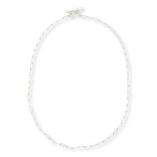 Fiorenza Paperclip Chain Toggle 18" Necklace