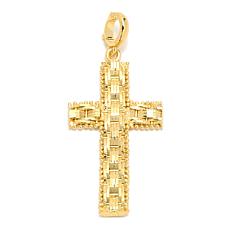 Fiorenza Ricco Textured Cross Pendant
