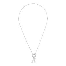 Fiorenza Sterling Silver Love Letter Initial Chain Necklace
