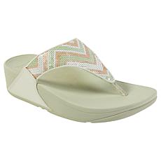 FitFlop® Lulu Sequin Zig-Zag Toe-Post Sandal