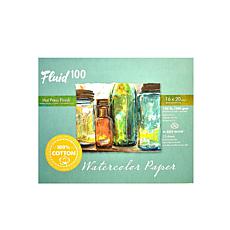 Fluid 100 Watercolor Paper EZ Blocks Hot Press 16 x 20 140 lb.