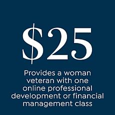 Foundation for Women Warriors $25 Donation