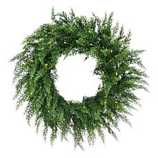 Fraser Hill Farm 24-in. Real Feel Cedar Pre-Lit Artificial Christma...