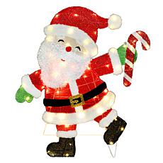 Fraser Hill Farm 32-in. Light-Up LED Santa Claus Christmas Decorati...