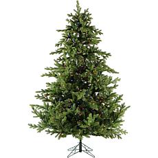 Fraser Hill Farm 6.5' Foxtail Pine Christmas Tree w Multi-Color Lights