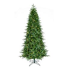 Fraser Hill Farm 7.5-Ft. Evergreen Estate Slim Pre-Lit Artificial C...
