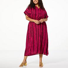 G by Giuliana Kimono Sleeve Front Flyaway Dress