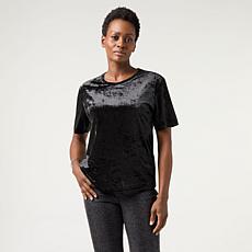 G by Giuliana Knit Velvet Tee