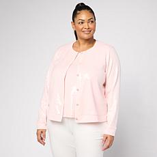 G by Giuliana Sweater Cardigan with Clear Sequins