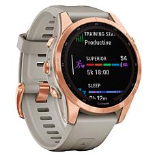 Garmin fenix 7S Solar Multisport GPS Watch with Light Sand Band