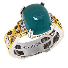Gems by Michael Sterling Silver Grandidierite Cushion-Cut Ring