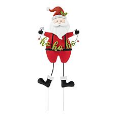 Glitzhome 36" Metal Santa HOHOHO Yard Stake