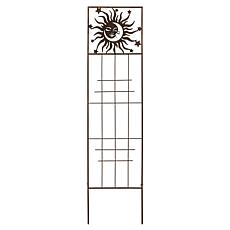 Glitzhome 48"H Metal Sun Garden Trellis with Stars Design