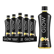 GLOW Beverages 12-pack Ginger Lemon Flavored Sparkling Energy Water