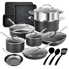 Granitestone 20 Piece Cookware Set with Bakeware and Utensils